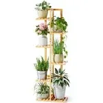 Rossny 6 Tier 7 Potted Bamboo Plant Stand