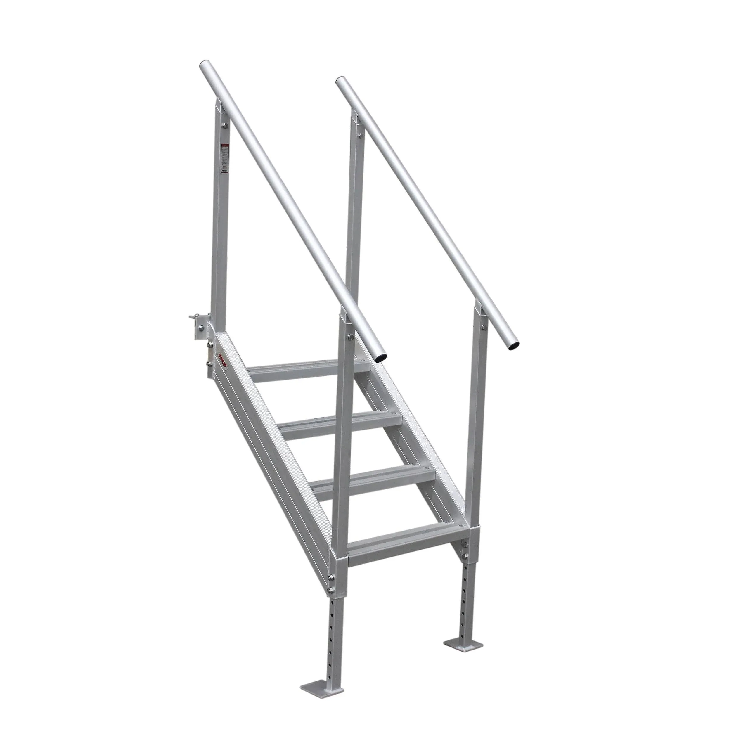 Extreme Max 3005.3843 Universal Mount Aluminum Dock Stair 4 Step