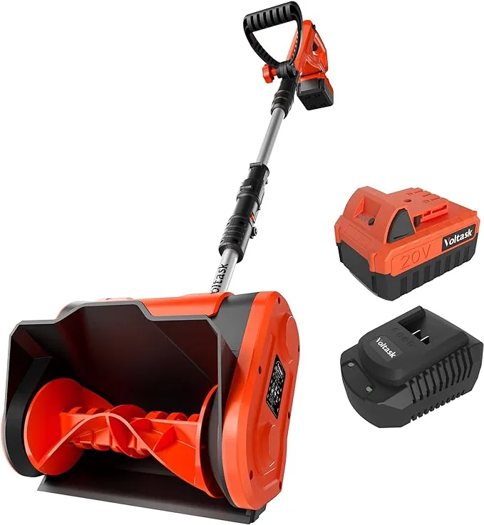 Cordless Snow Shovel - 20V | 10-Inch | 4-Ah Cordless Snow Blower, Battery Snow B