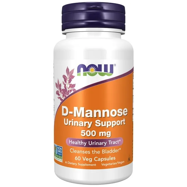 NOW Foods, D-Mannose, 500 mg , 60 Veg Capsules