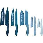 Cuisinart Stainless Steel 10 Piece Ceramic Coated Ombre Knife Set - Multicolor