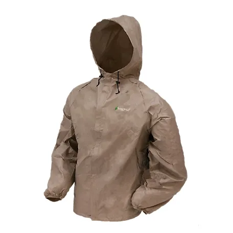 Frogg Toggs Men's Ultra Lite Rain Jacket, Khaki, Large