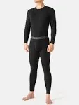 David Archy Fleece Lined Base Layer Thermal Set Size S, S / Black