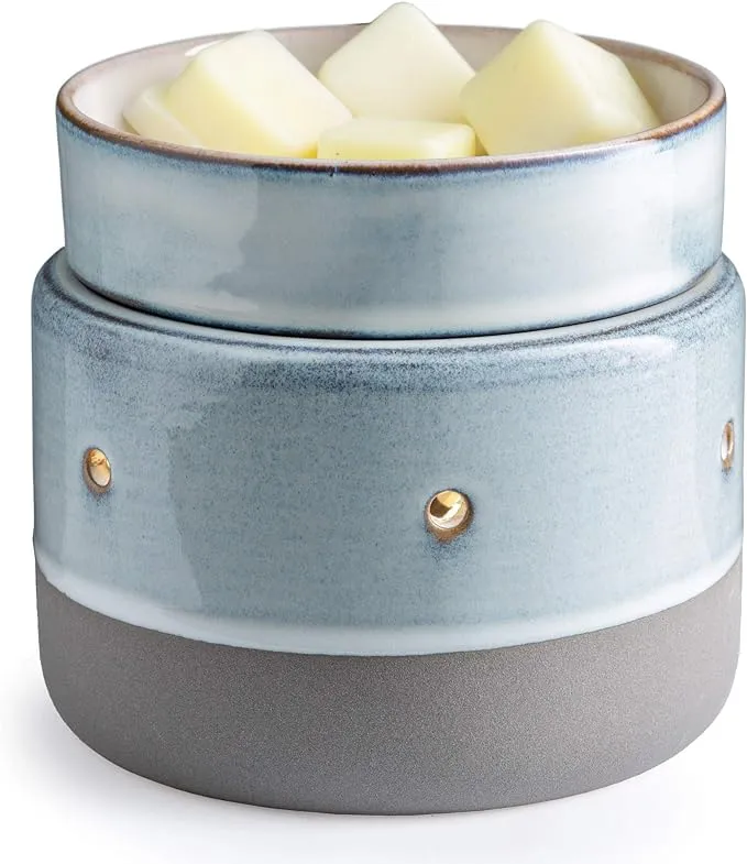 CANDLE WARmers ETC 2-in-1 Deluxe Candle and Wax Fragrance Warmer