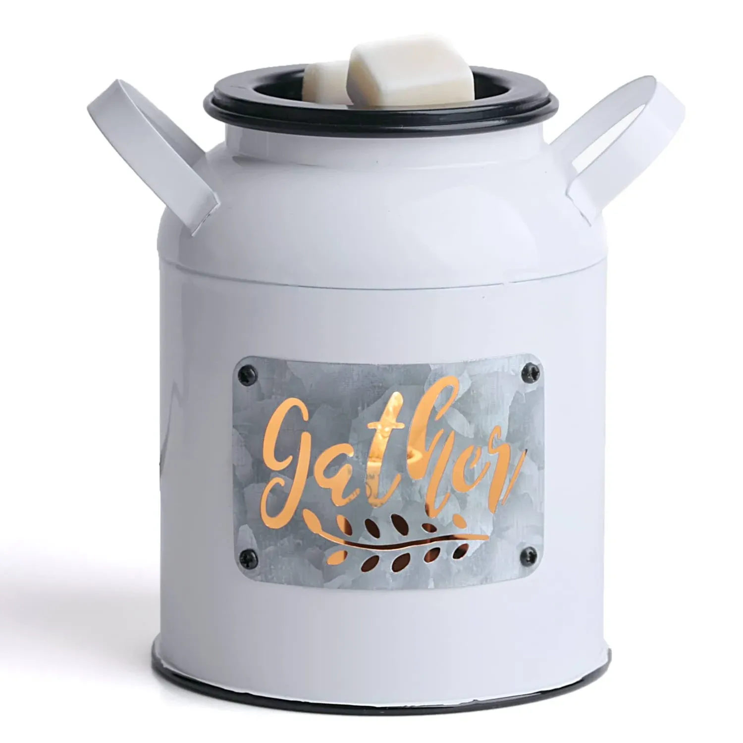 NAFANG Milk Can Wax Melt Warmer, Scentsy Wax Warmer,Metal Wax Burner, Farmhouse Wax Warmers for Melting Scented Wax Cubes,Candle Wax Warmer for