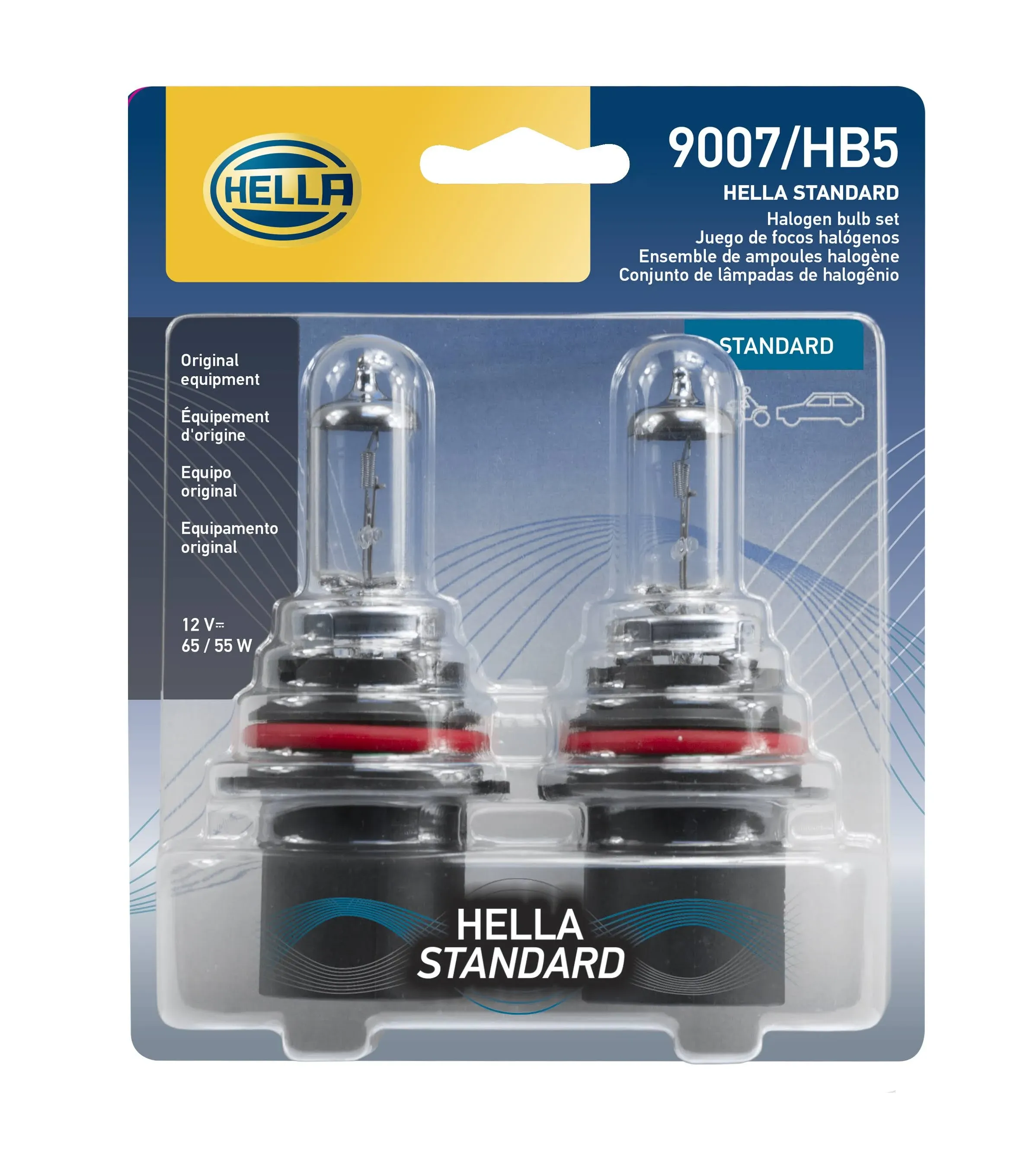 Hella 9007TB Standard Series Halogen Light Bulb