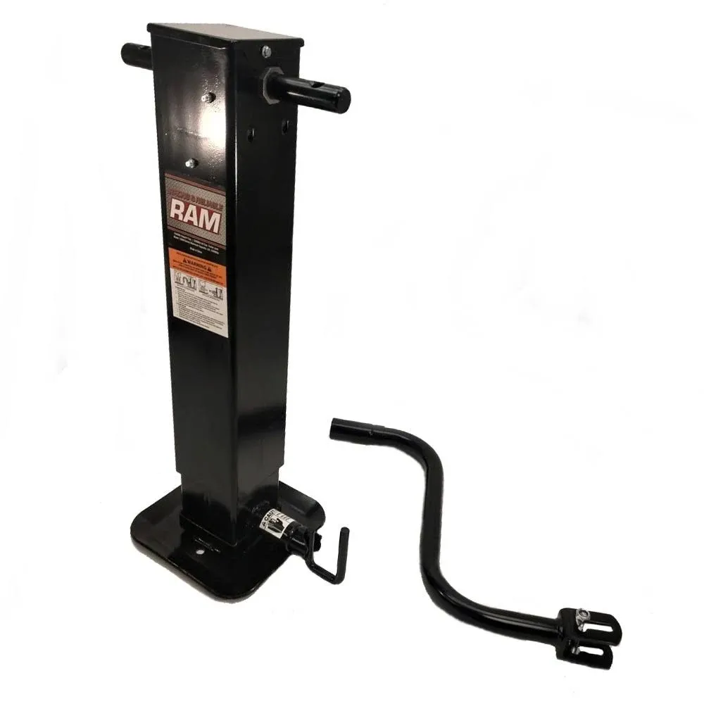 Ram (TJD-15K-R) Square Tube Drop Leg Jack With Crank Handle