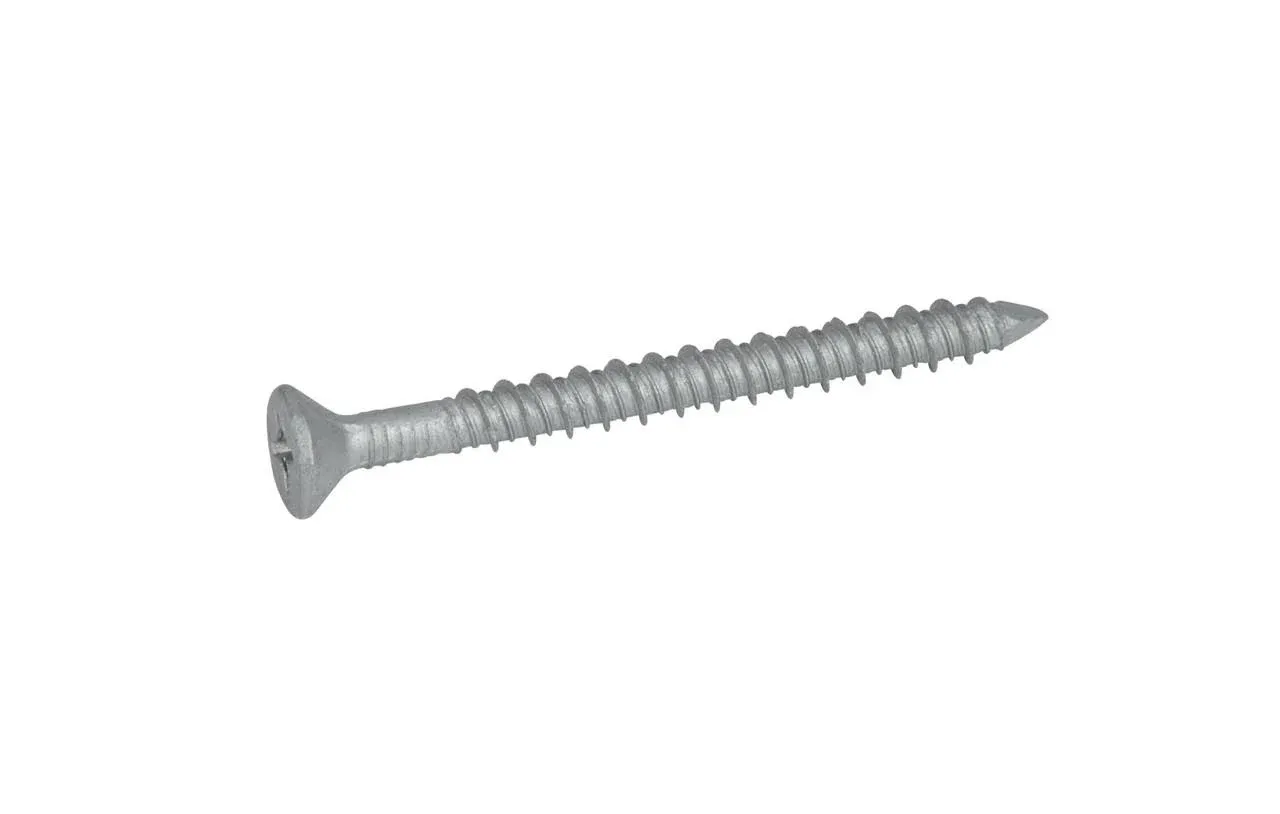 CONFAST 3/16" x Concrete Screws 410 Stainless Steel Phillips Flat Countersunk with Concrete Drill Bit for Anchoring to Masonry