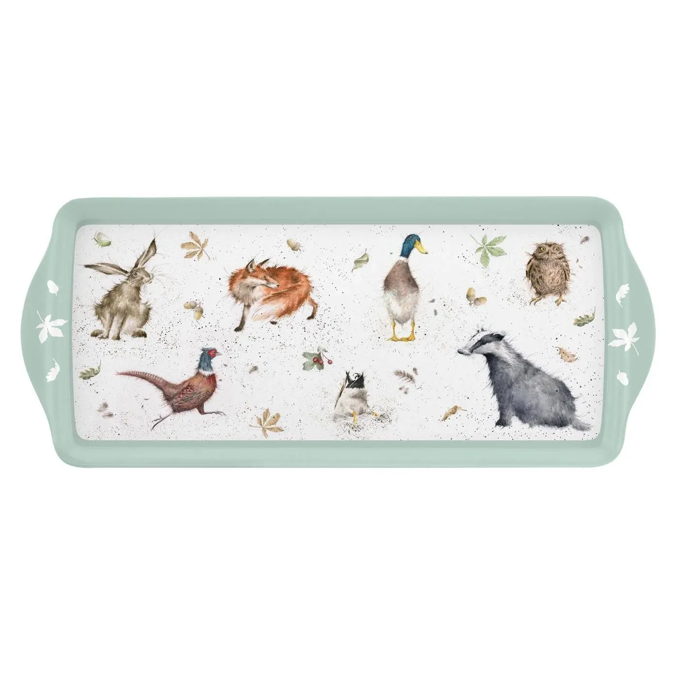 Pimpernel WRENDALE Wild Animals Fox Duck Owl Birds Melamine Sandwich Tray NWT