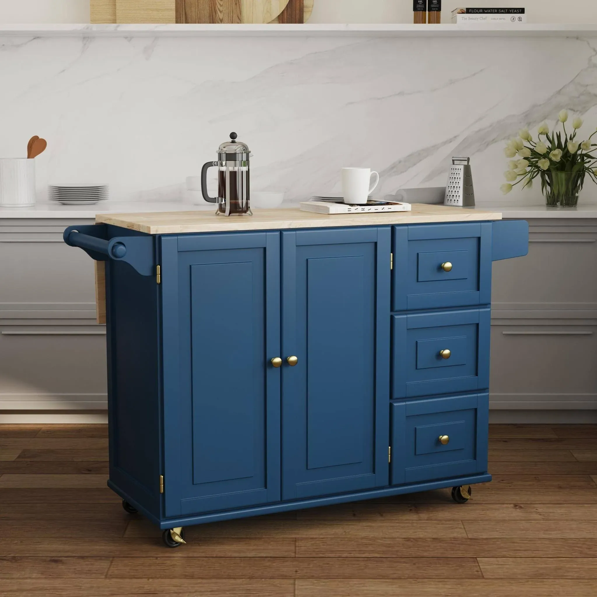 Homestyles Mobile Kitchen Island Cart