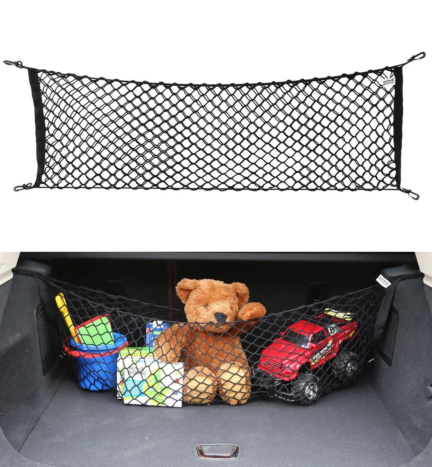 Cargo Net for SUV - Car Trunk Net Stretchable Truck Bed Cargo Net Trunk Organ...