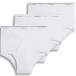 Jockey Men's Underwear Classic Full Rise Brief - 3 Pack, White, 42