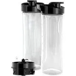 New BLACK+DECKER FusionBlade + 20 Oz. BPA-Free Personal Blender Jars 2 Pack,