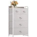 YITAHOME Fabric Dresser with 5 Drawers - Storage Tower with Large Capacity ...