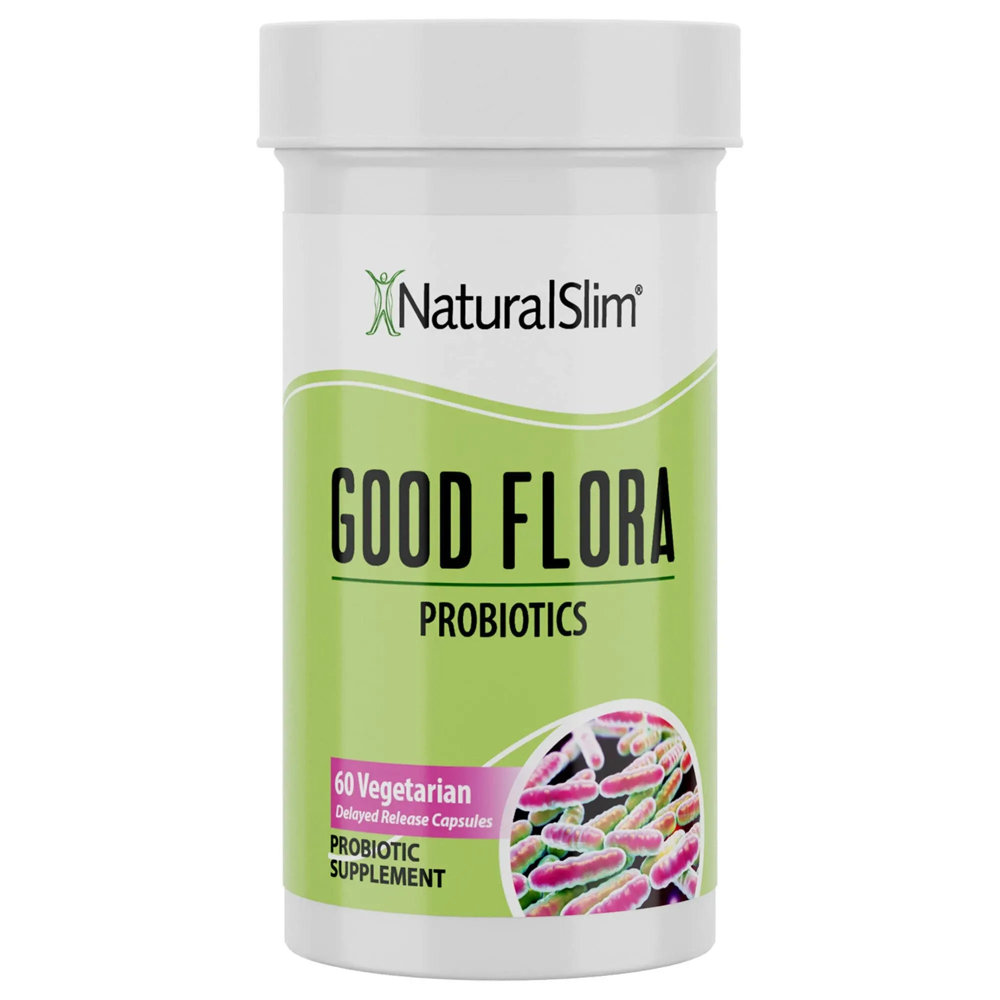 NaturalSlim Good Flora Probiotic Supplement for Men & Women - 7 Powerful