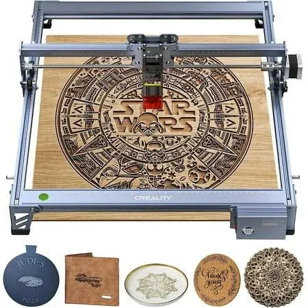 Creality Laser Engraver Machine 10W Output Power, 72W DIY Laser Engraving Machine 0.06mm High Precision Laser Cutter and Engraver for Wood and Metal,