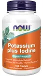 Now Foods Potassium Plus Iodine (180 Tablets)