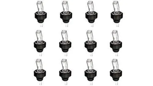 Screen Liquor Bottle Pourers Clear 12 Pourer