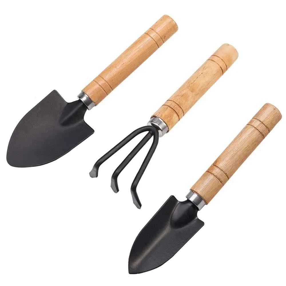 Huture Mini Durable Spade Shovel Rake For Plant | 3 Pieces