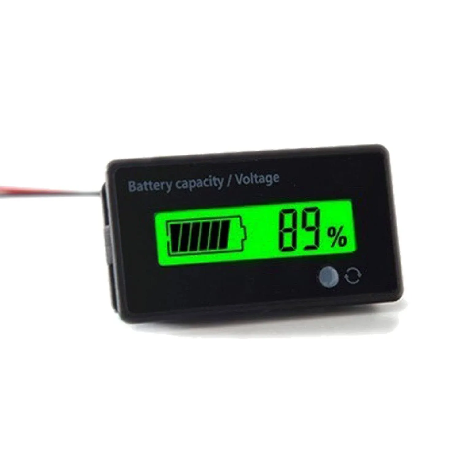 LoveDeal 12V 24V 36V 48V Battery Meter Battery Capacity Voltage Indicator Lead ...