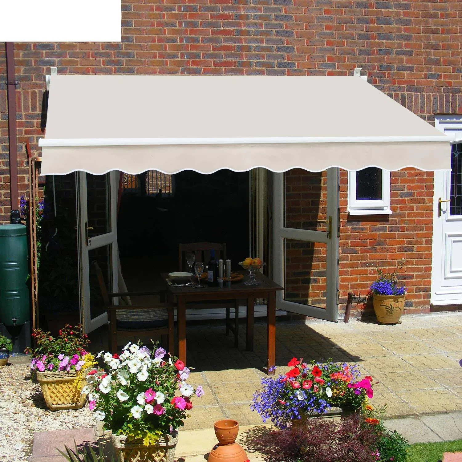 Diensweek Patio Awning Retractable 8&#039;X7&#039; Fully Assembled Manual Commercial Grade