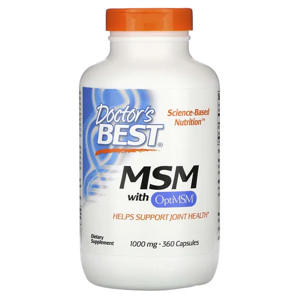 DOCTOR&#039;S BEST, MSM Haut Gelenken 1000mg 180 Kapseln SUPER PREIS