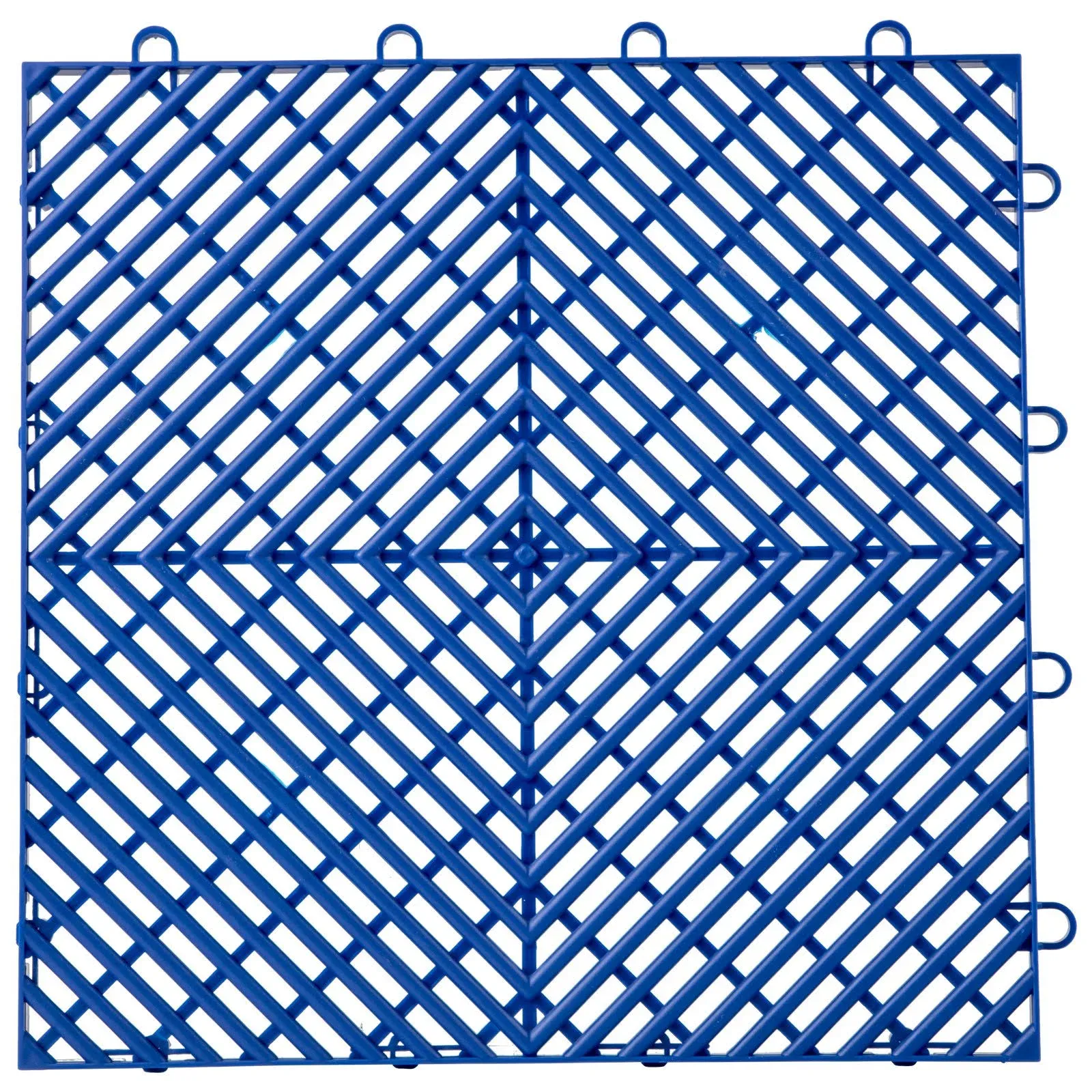 VEVOR Interlocking Tile 55PCS Blue, Drainage Tiles 12&quot; x 12&quot; Splicing, Soft PVC Interlocking Drainage Floor Tiles, Non-Slip Drainage Holes for Restroom, Bathroom, Kitchen, Pool, Wet Areas, Blue