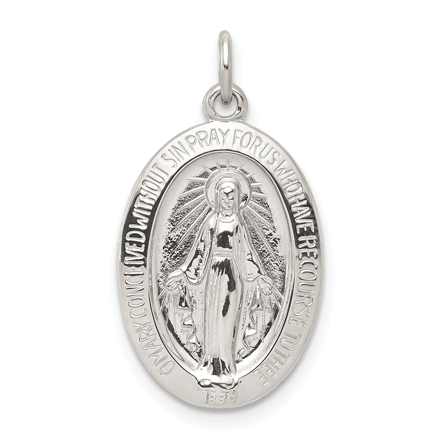 Sterling Silver Miraculous Medal QC5514