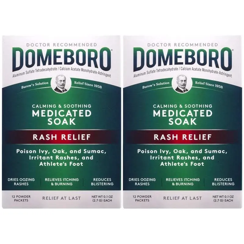 Domeboro Soothing Soak Rash Relief Astringent 5 Pack