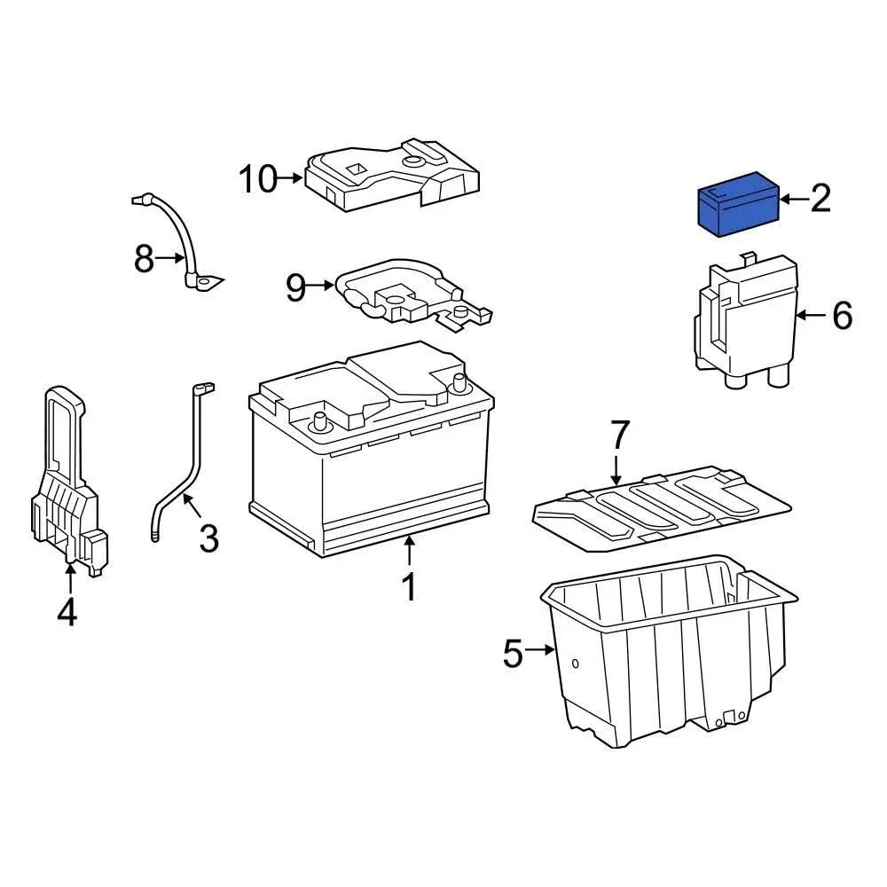 SECONDARY Auxiliary Battery 1.2AH Genuine 000000004039