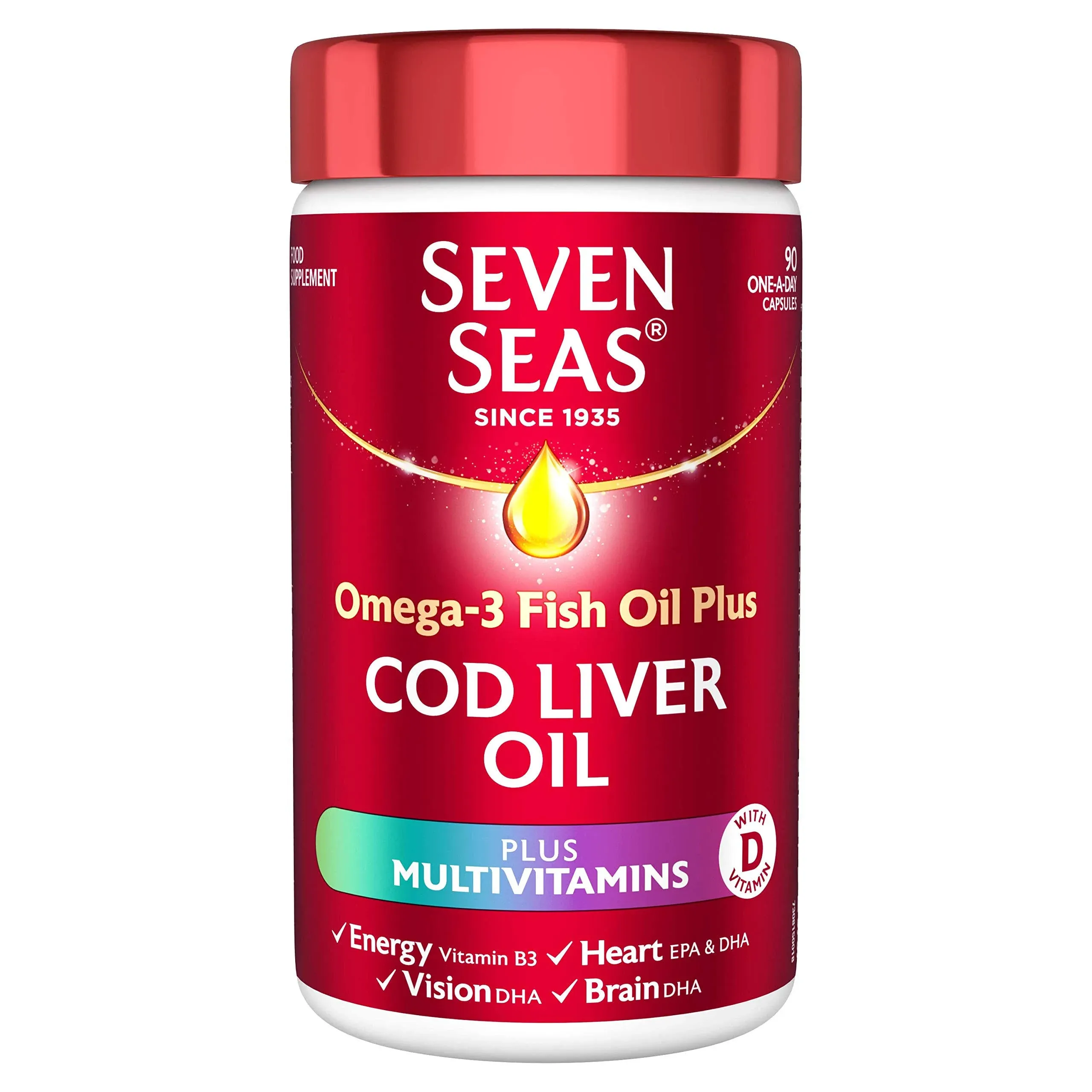 Seven Seas Cod Liver Oil and Multi Vitamins 90 Capsules