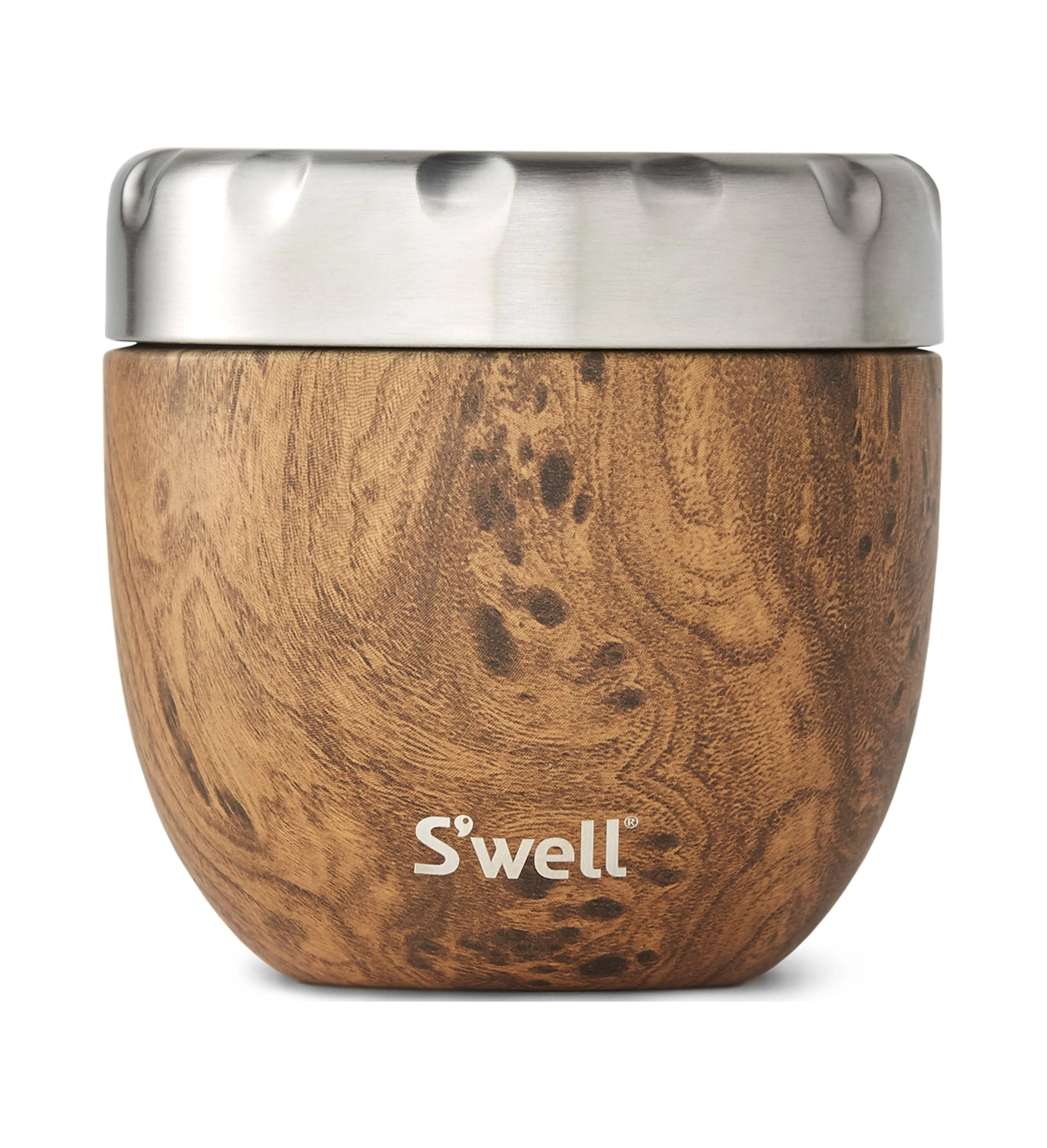 S'well Eats 2-in-1 Nesting Food Bowls, 21.5 oz, Teakwood