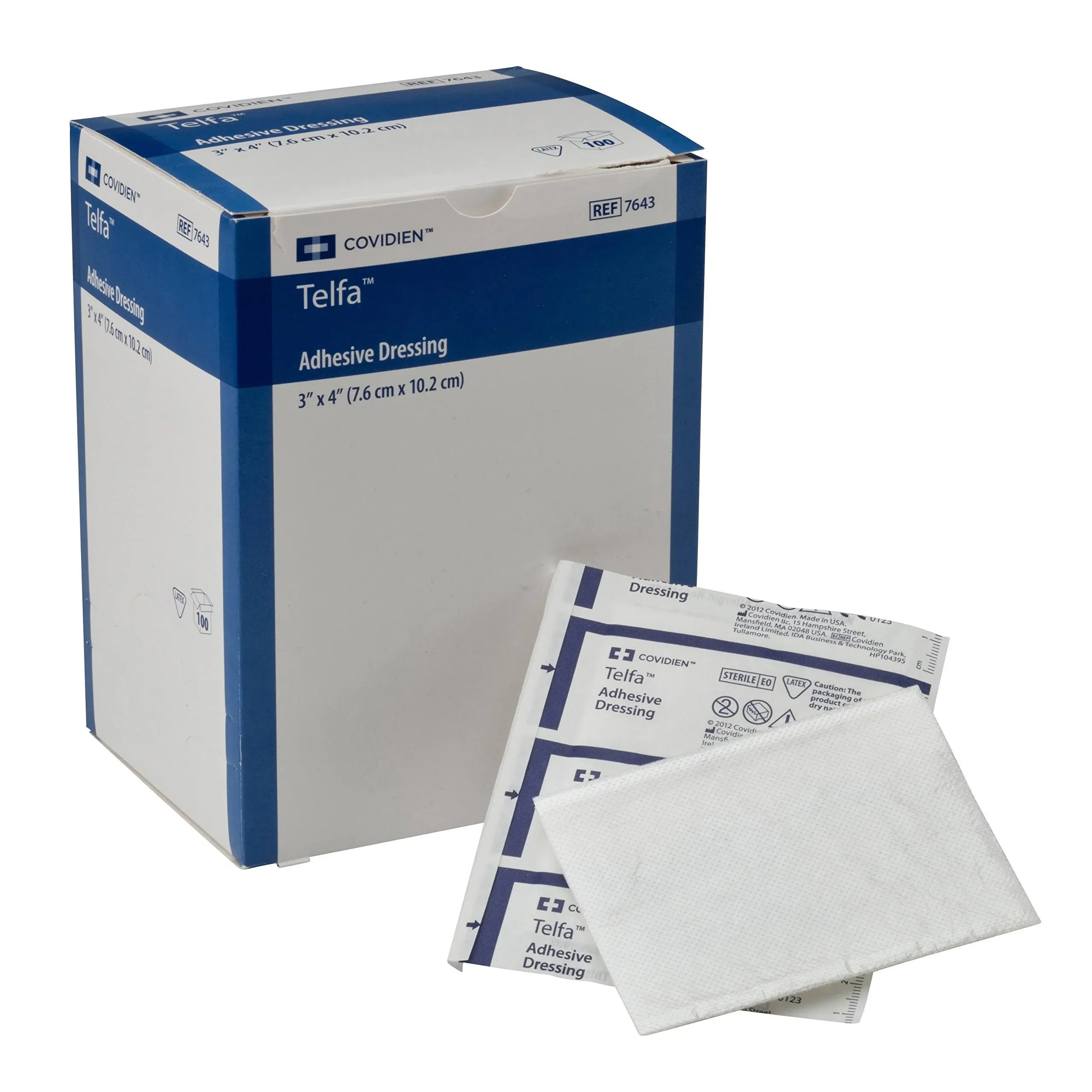 Telfa Adhesive Dressing, 3 x 4 inch