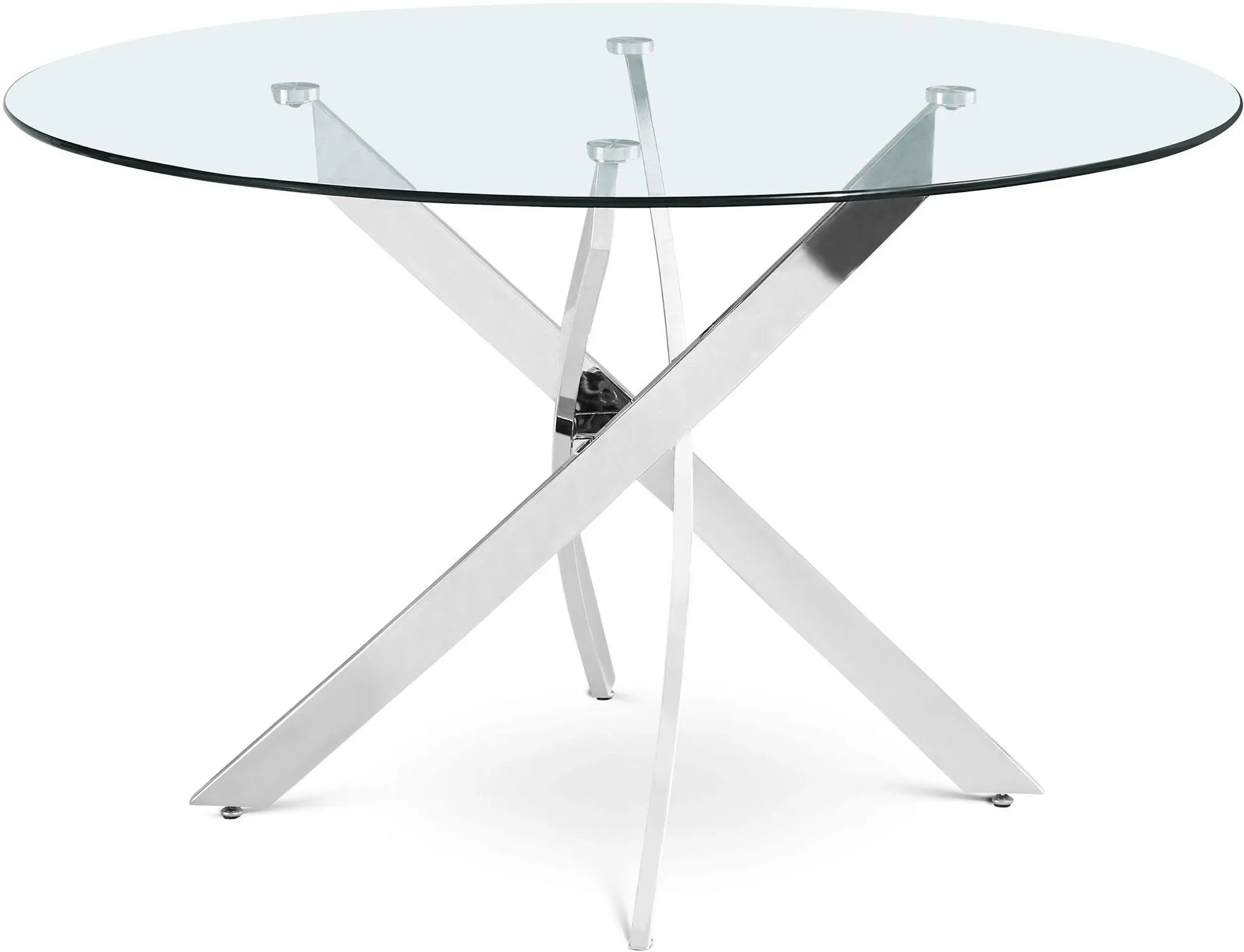 Meridian Furniture Xander Chrome Dining Table