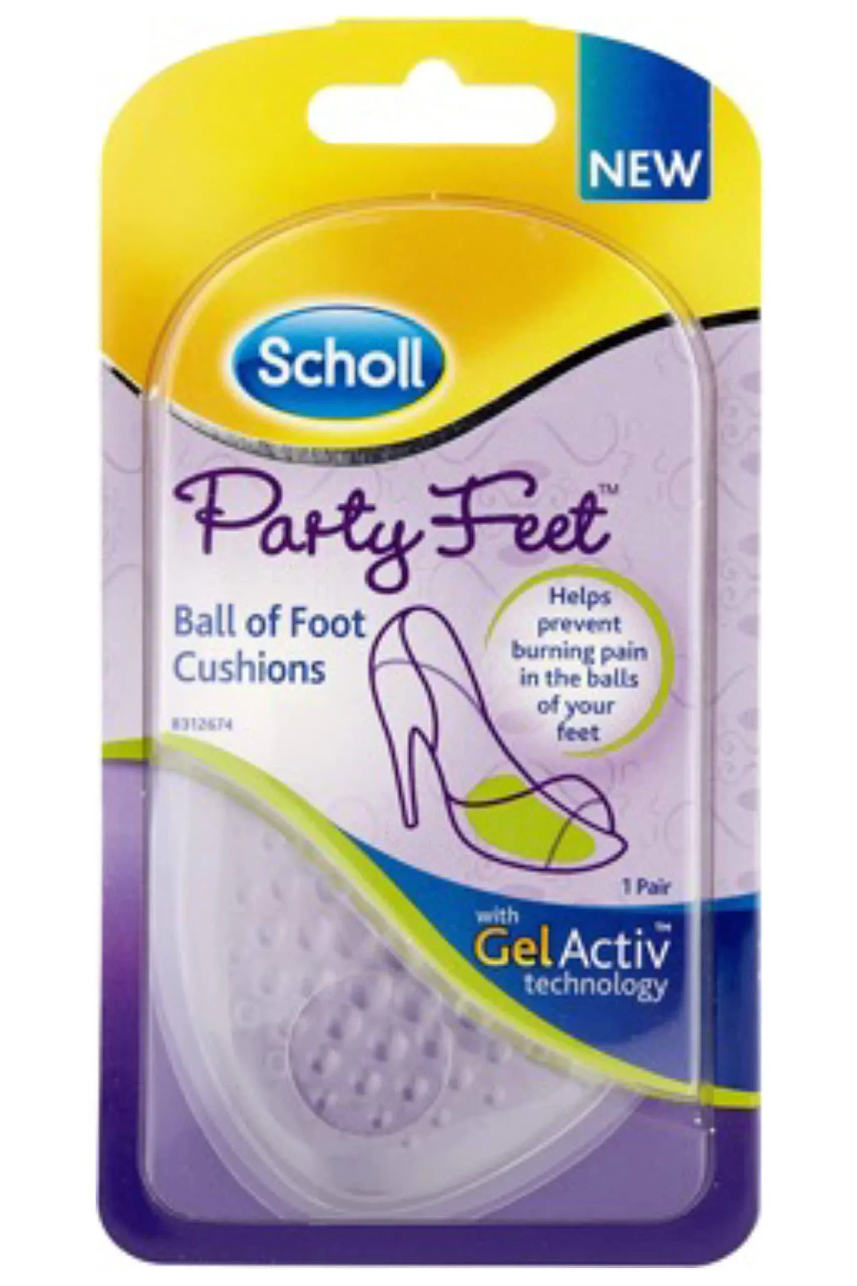 Scholl Party Feet Ball Foot Cushions 1 Pair - £2.5 - Compare Prices