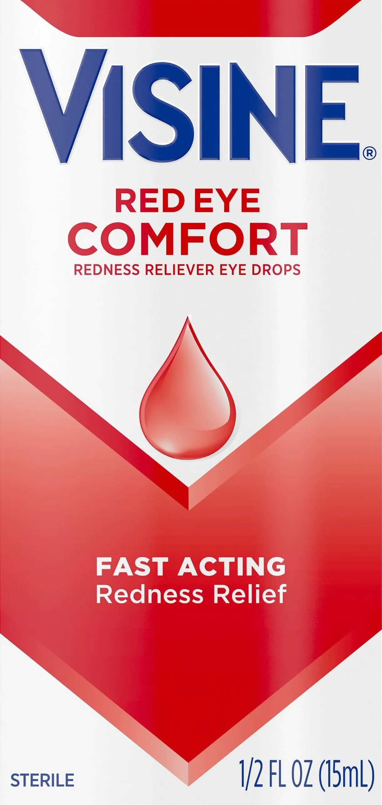 Visine Eye Drops, Red Eye Comfort - 0.5 fl oz