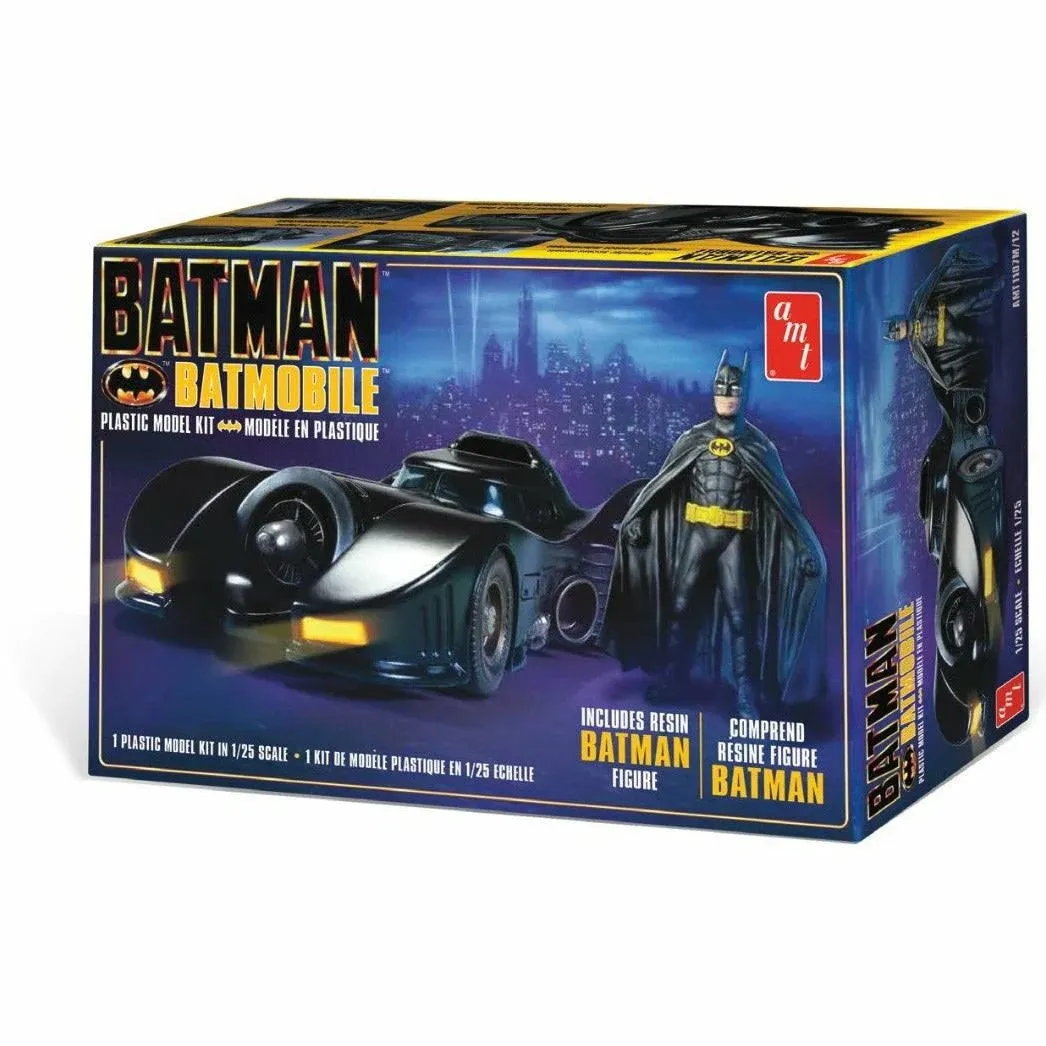 Batmobile with Resin Batman Figure "Batman 1989" (AMT1107) 1:25 Scale Car Plastic Model Kit