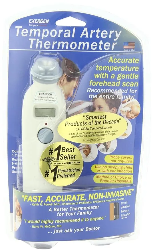 exergen thermometer, temporal scanner 1 thermometer