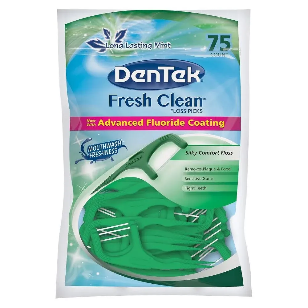 Dentek Fresh Clean Floss Picks 75 ct