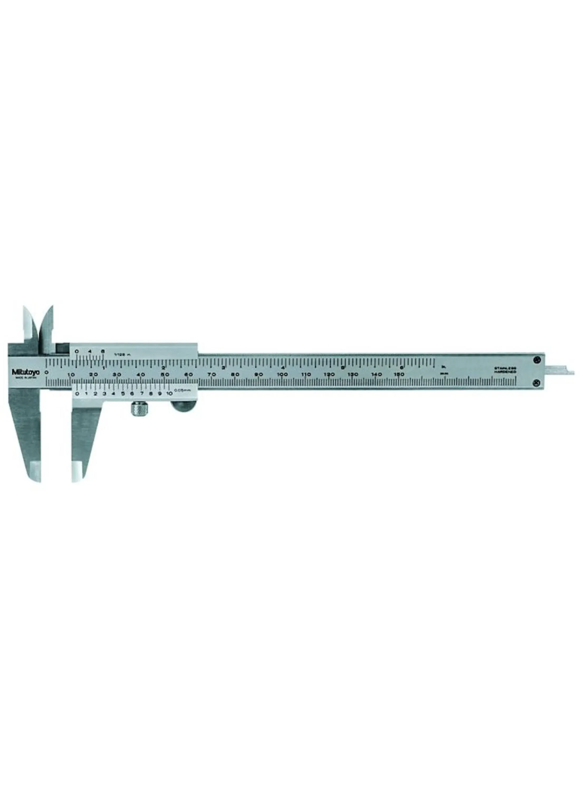 530-316 Vernier Caliper, Stainless Steel, Inch/Metric, 0-6&#034; Range, +/-0.002&#034; Acc