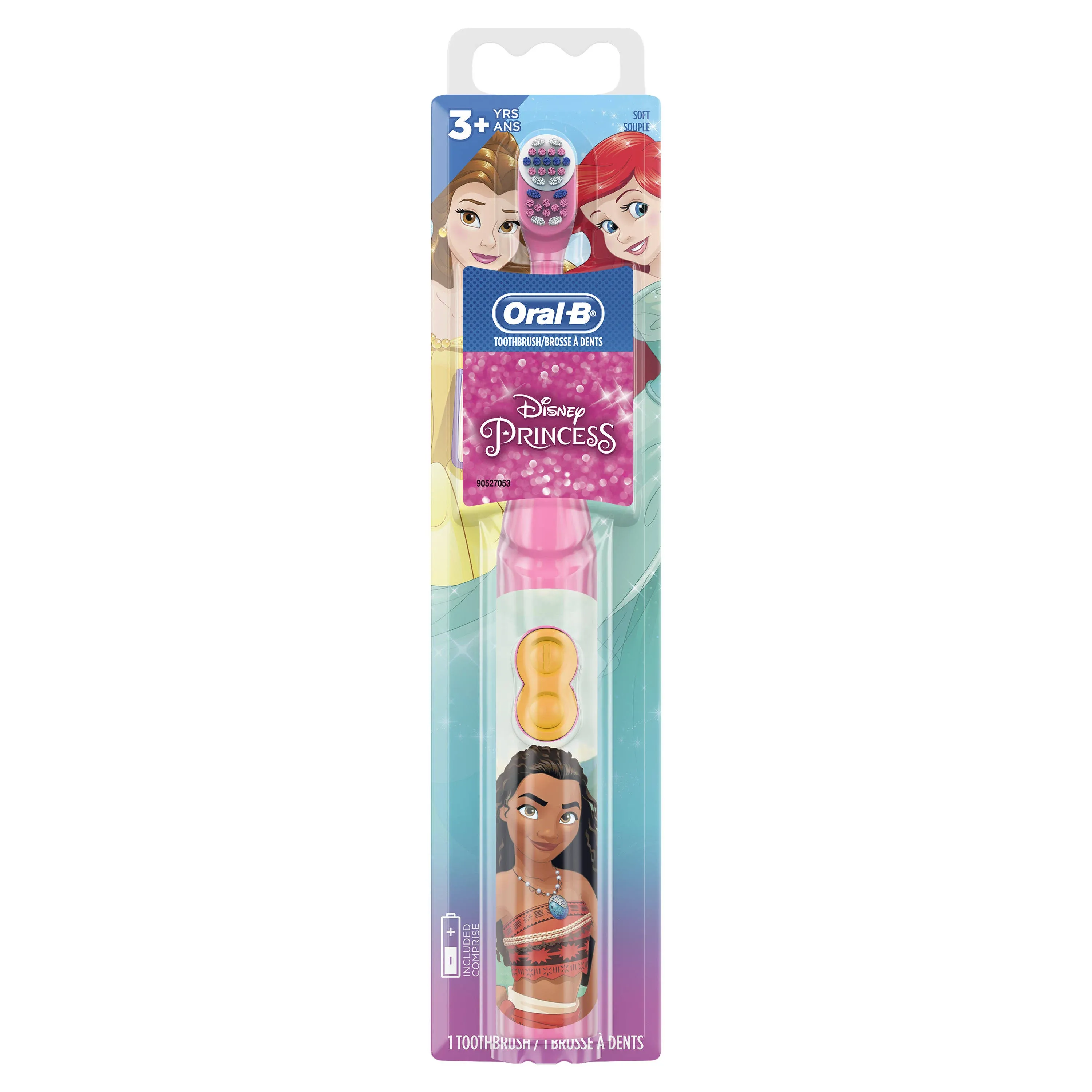 Oral-B Kids Battery Power Toothbrush featuring Disney Princess Characters, Extra