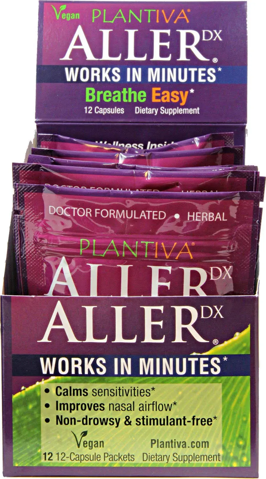 Plantiva Allerdx Herbal Seasonal Support, Non-Drowsy, Stimulant Free, Fast-Acting ...