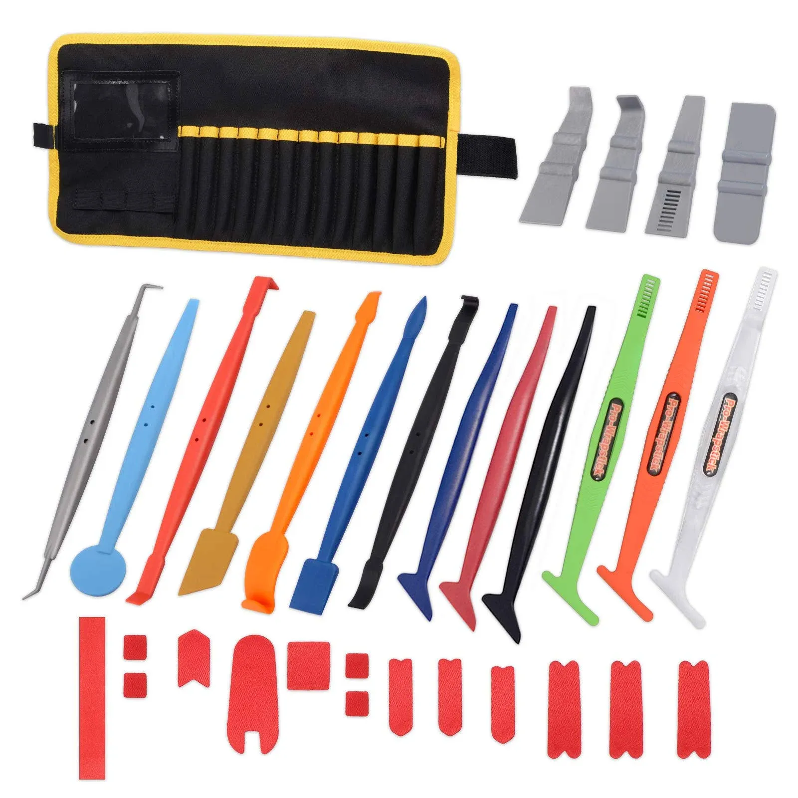 Pro Vinyl Car Wrapping Tools Bag Window Tint Film Magnetic Tucking Angle Squeege