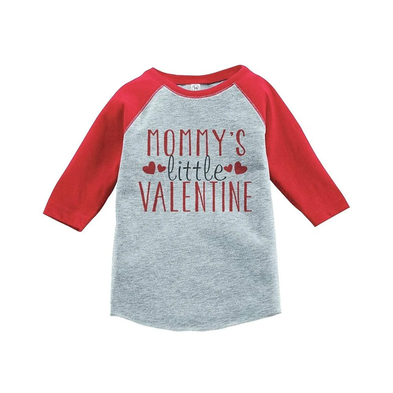 7 ate 9 Apparel Youth Mommy's Little Valentine Toddler Vintage Baseball Tee Small ...