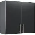 Prepac 1-Shelf Stackable Wall Cabinet, Black