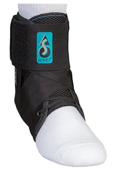 MedSpec Evo Speed Lacer Ankle Stabilizer in Black, Size: Large