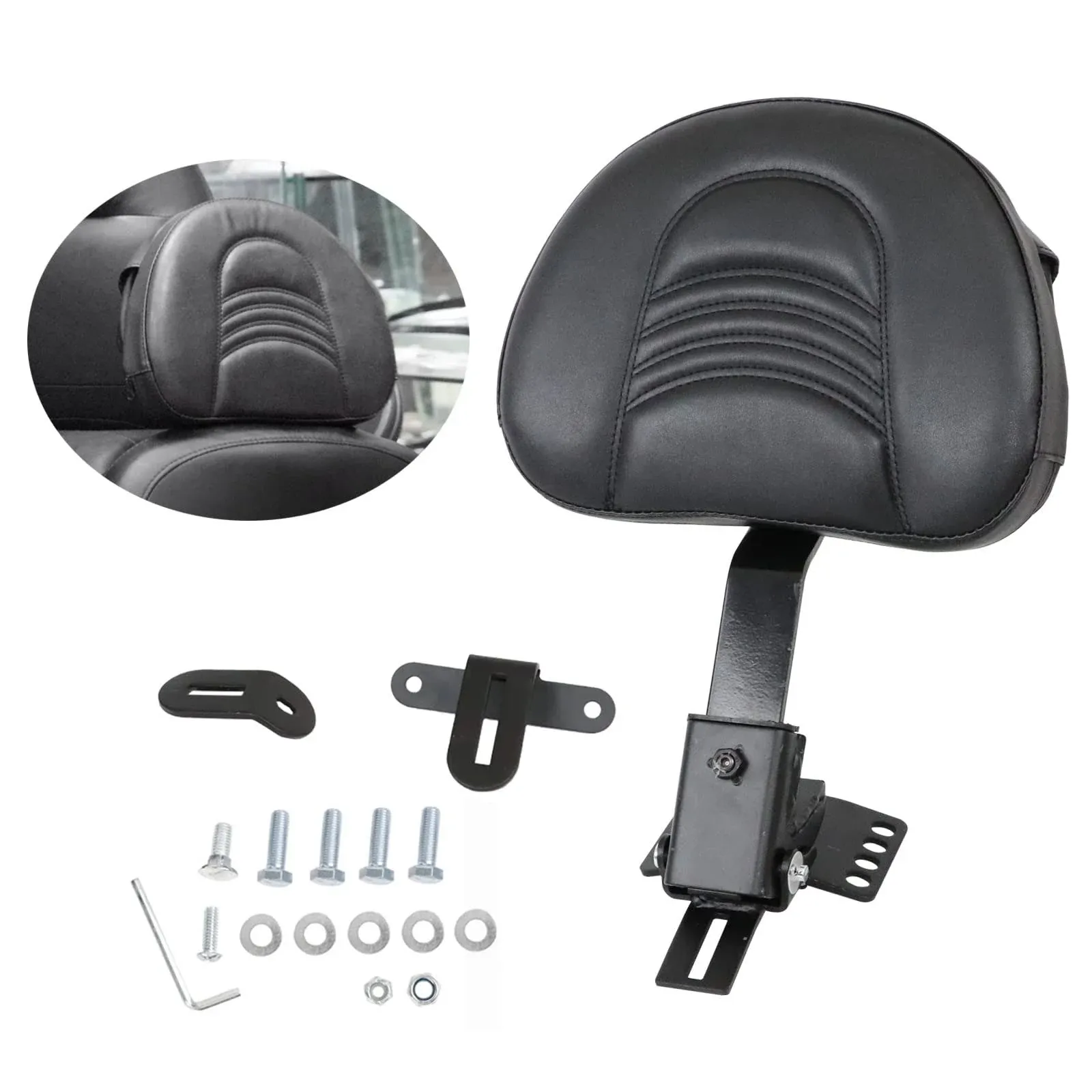 Aufer Adjustable Plug-In Driver Rider Backrest Kits Custom Made Compatible with ...