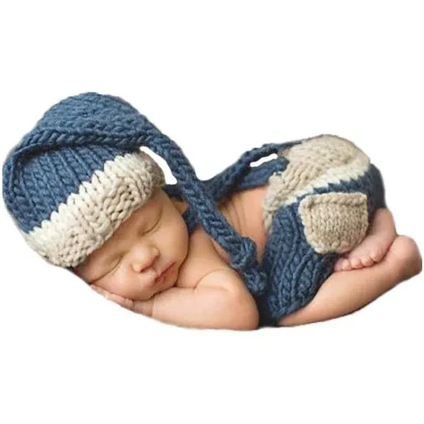 CUTEBBPHOTO Baby Photography Outfits Boy Girl Newborn Photo Shoot Crochet Cos...