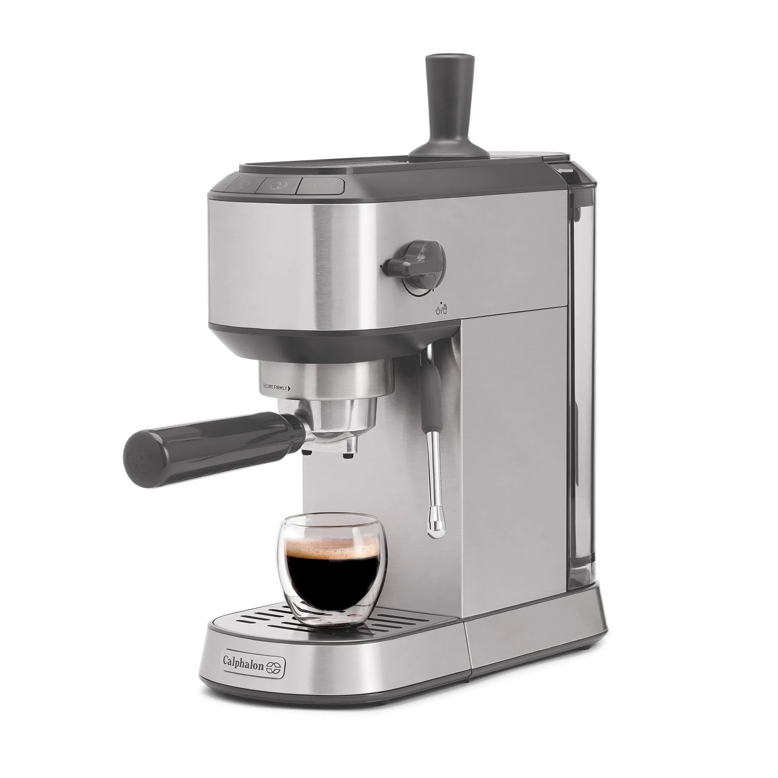 Calphalon Compact Espresso Machine, Home Espresso Machine with Milk Frother ...