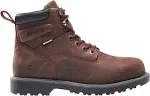 Wolverine Men's Floorhand Waterproof 6" Steel-Toe Work Boot Dark Brown 9